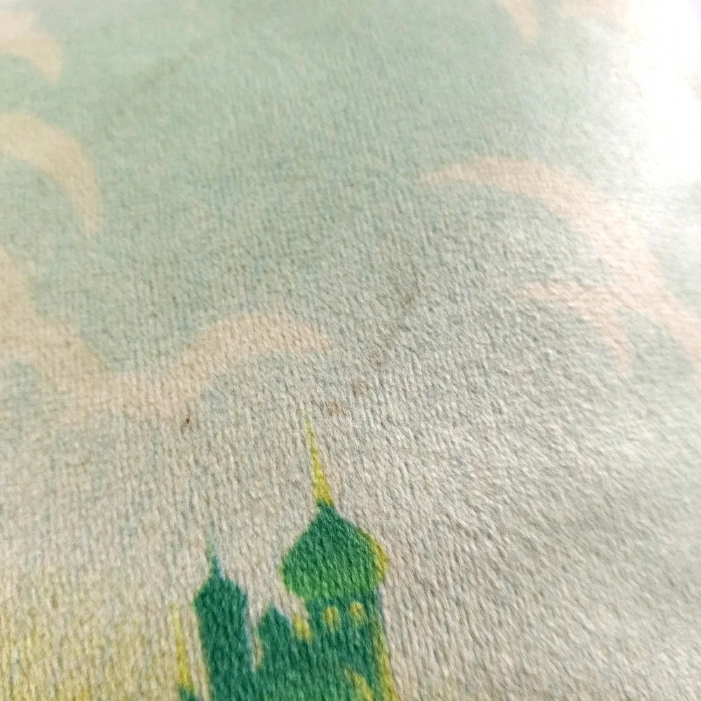 Wicked the Movie Emerald City Ahead Decorative Throw Pillow Soft w/ Tag STAINED